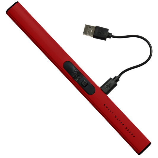 Red Rechargeable Electric Lighter - Home Decor