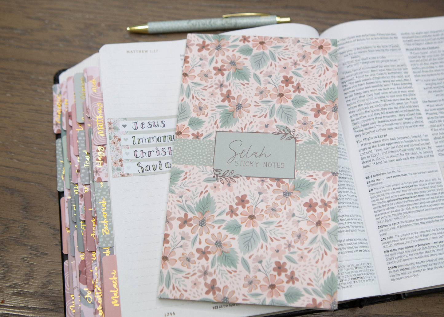 Selah Bible Study Sticky Notes | Post It Notes for Bible