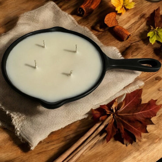 The Candle Shop- Cast Iron Skillet in Fall Farmhouse