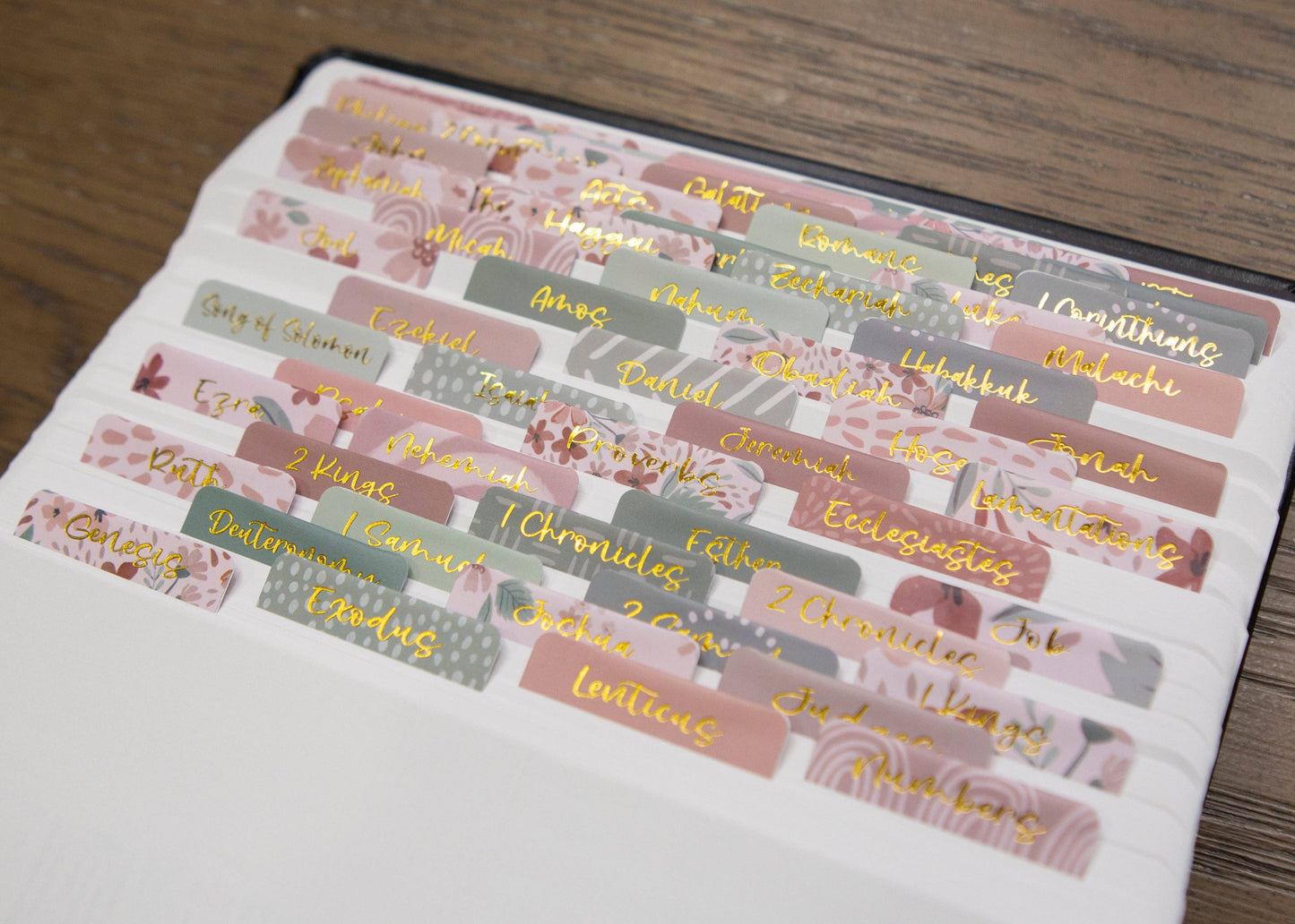 Bible Book Tabs | Pretty Bible Tabs